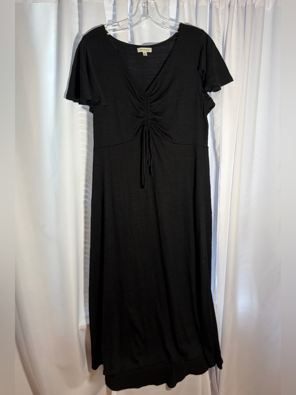 MAX STUDIO Black Maxi Dress size Large